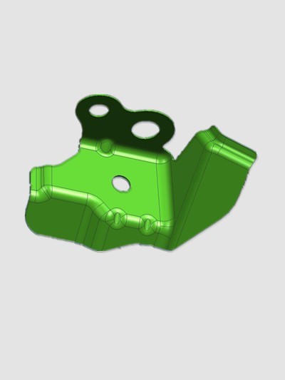 Right front wall side wall junction plate fixed bearing